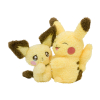 Officiële Pokemon center knuffel Pikachu & Pichu, don't cry Sweet Support 15cm breedt